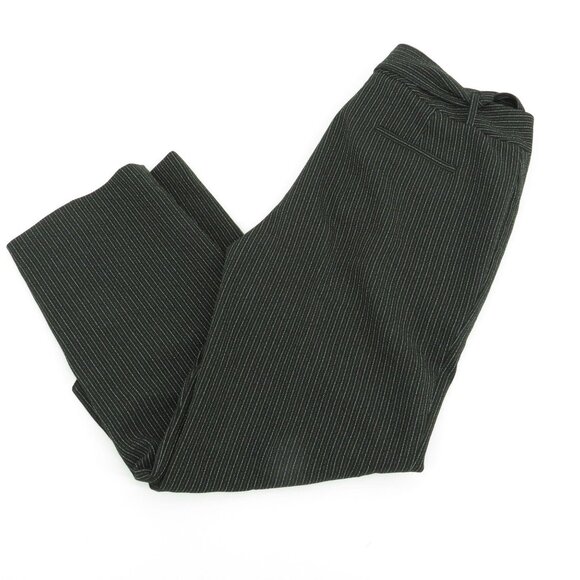 Bar III Womens Black Pinstriped Pants Size 8 NWOT - Picture 1 of 5